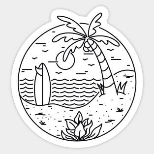 Surf and Beach Sticker